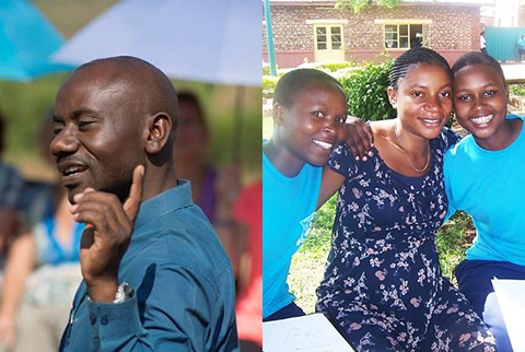 Justin Bisengimana, Program Director and Chantal Kubwimana, Education Coodinator