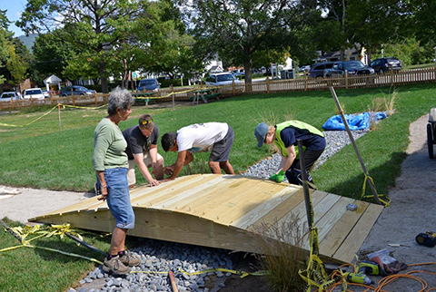 Trail photo near bench